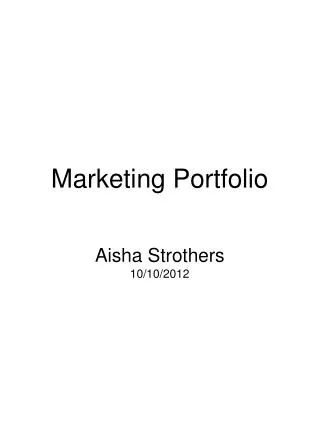 Marketing Portfolio