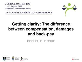 Getting clarity: The difference between compensation, damages and back-pay