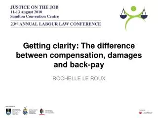 getting clarity the difference between compensation damages and back pay