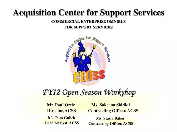 acquisition center for support services commercial enterprise omnibus for support services