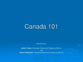 Canada 101