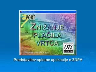 predstavitev spletne aplikacije e znpv