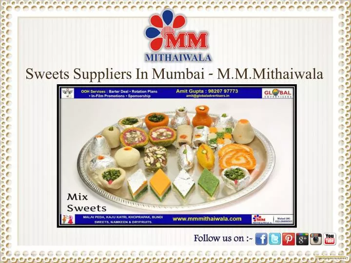 sweets suppliers in mumbai m m mithaiwala