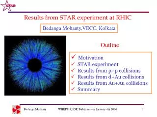 Results from STAR experiment at RHIC