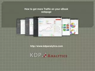 How to get more Traffic on your eBook webpage