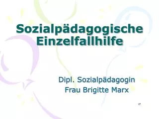 sozialp dagogische einzelfallhilfe