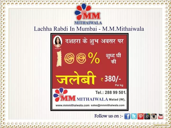 lachha rabdi in mumbai m m mithaiwala