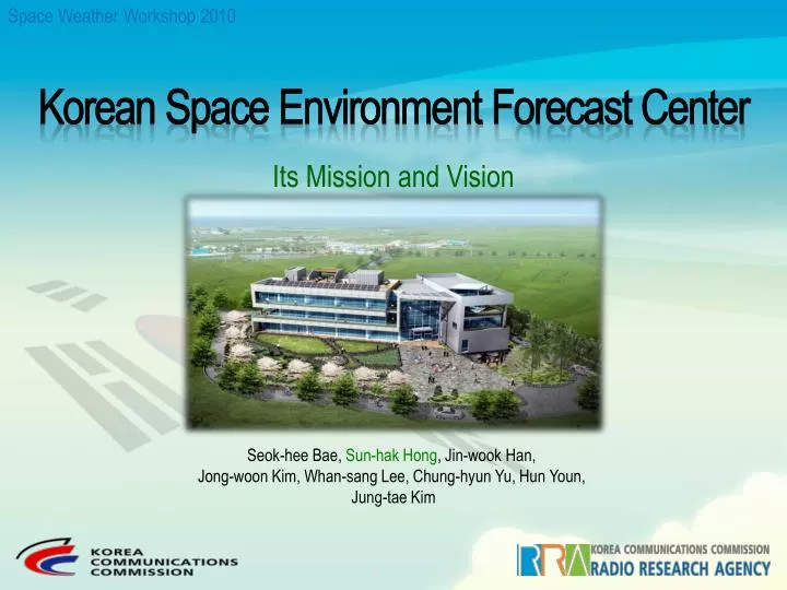 korean space environment forecast center