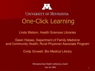 One-Click Learning