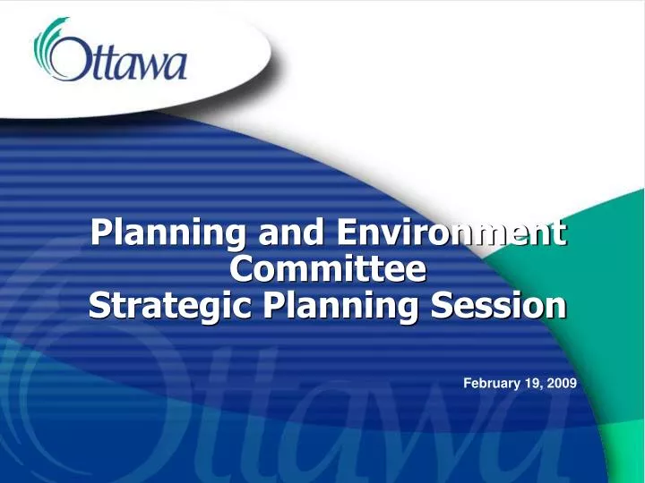 planning and environment committee strategic planning session