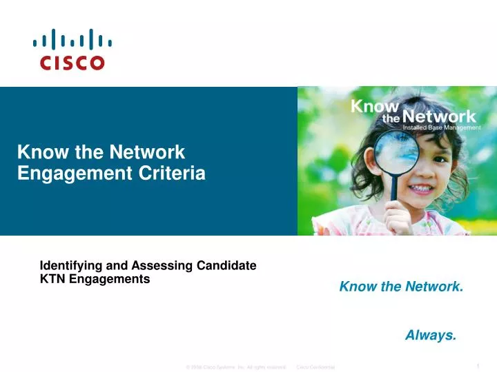 know the network engagement criteria