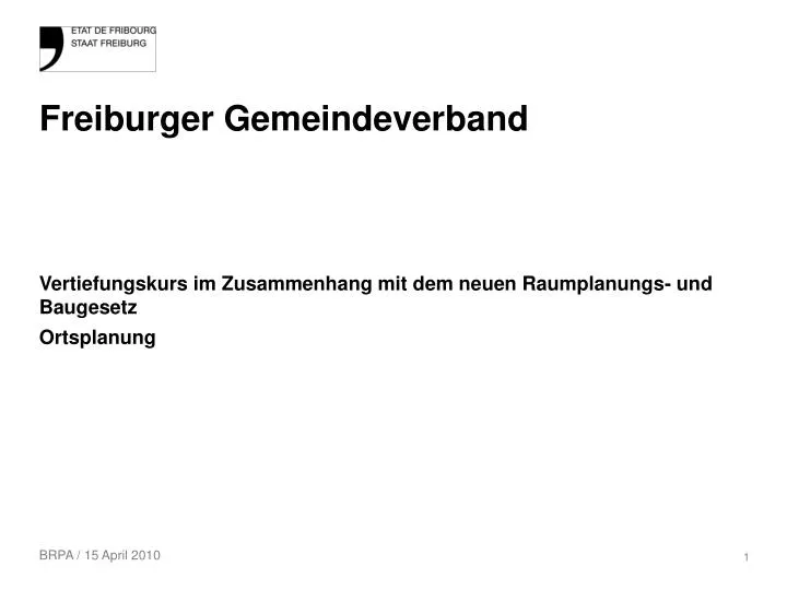 freiburger gemeindeverband