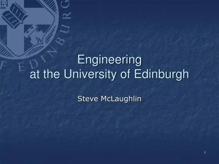 engineering at the university of edinburgh