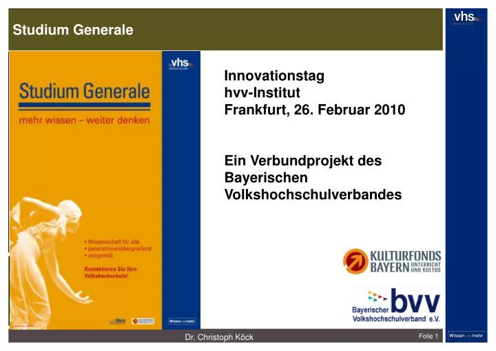 innovationstag hvv institut frankfurt 26 2 2010