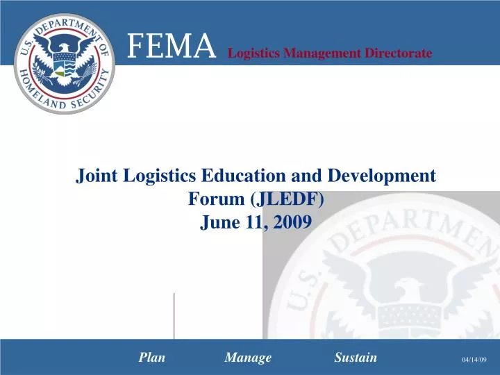 joint logistics education and development forum jledf june 11 2009