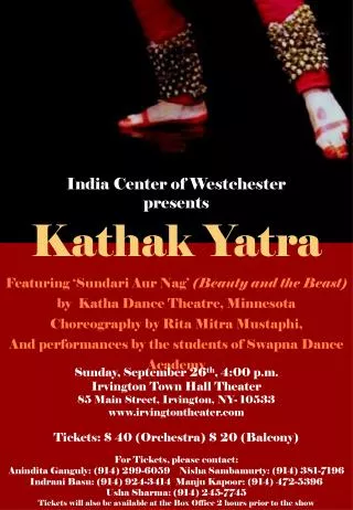 India Center of Westchester presents