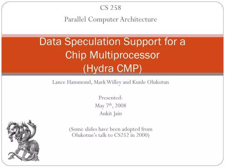 data speculation support for a chip multiprocessor hydra cmp