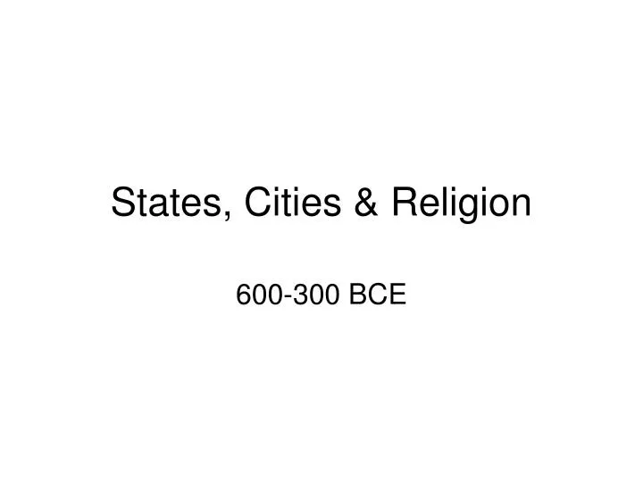 states cities religion