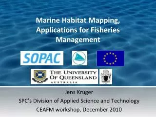 Marine Habitat Mapping, Applications for Fisheries Management