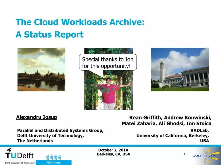 the cloud workloads archive a status report