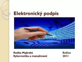 elektronick podpis