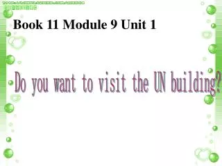 Book 11 Module 9 Unit 1