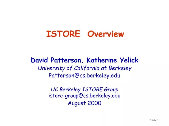 istore overview