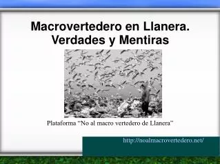 plataforma no al macro vertedero de llanera http noalmacrovertedero net