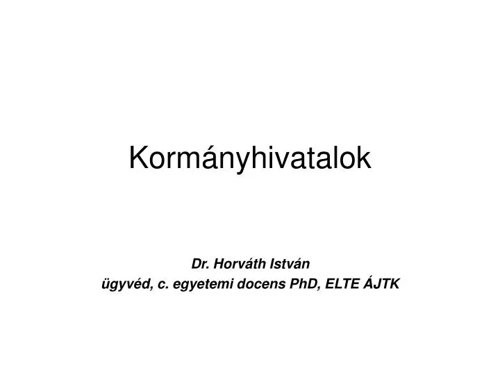 korm nyhivatalok