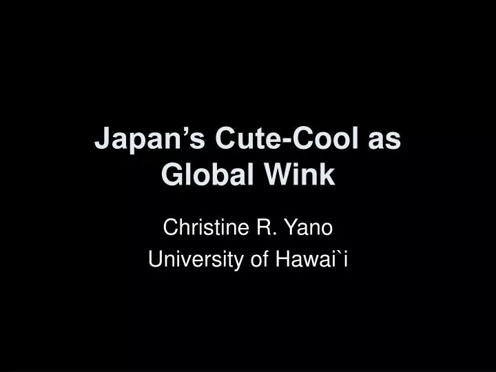 japan s cute cool as global wink