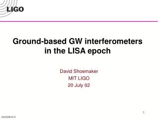 Ground-based GW interferometers in the LISA epoch