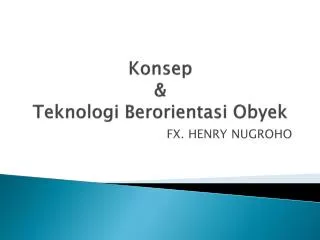 konsep teknologi berorientasi obyek