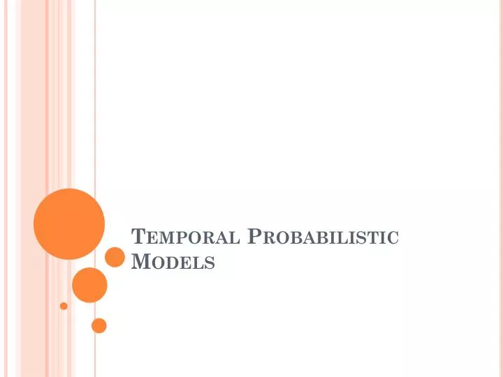 temporal probabilistic models