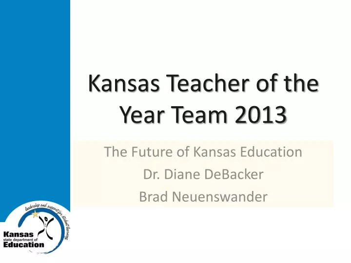 kansas teacher of the year team 2013
