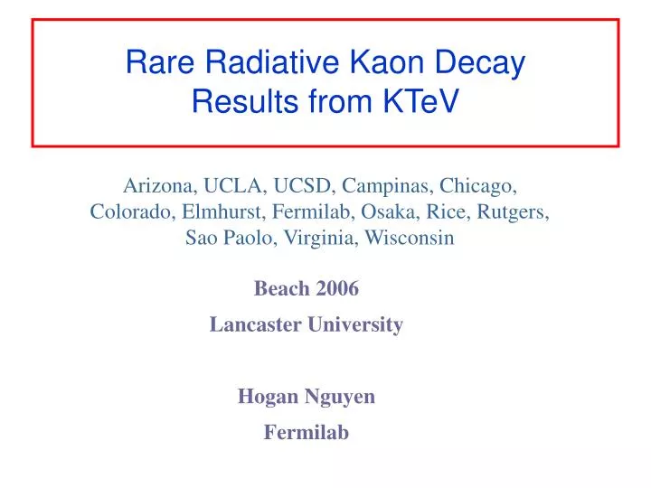 rare radiative kaon decay results from ktev