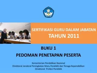 sertifikasi guru dalam jabatan tahun 2011