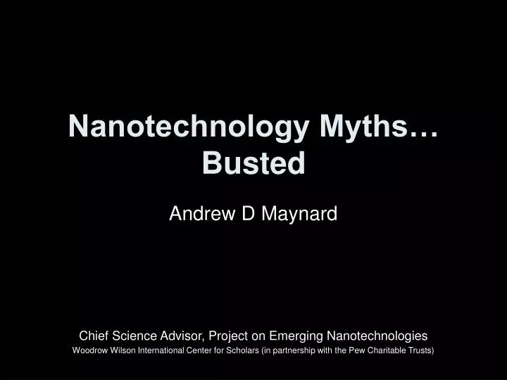 nanotechnology myths busted