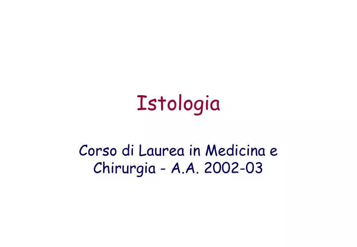 istologia