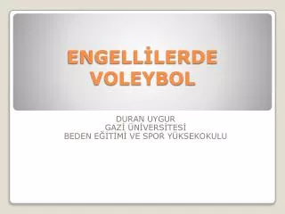 engell lerde voleybol
