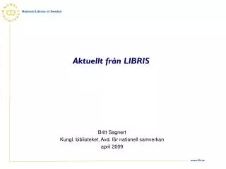 aktuellt fr n libris