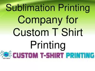 Sublimation printing company for custom t shirt printing