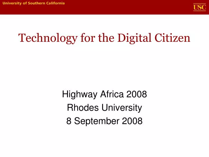technology for the digital citizen