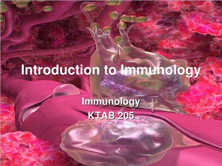 introduction to immunology