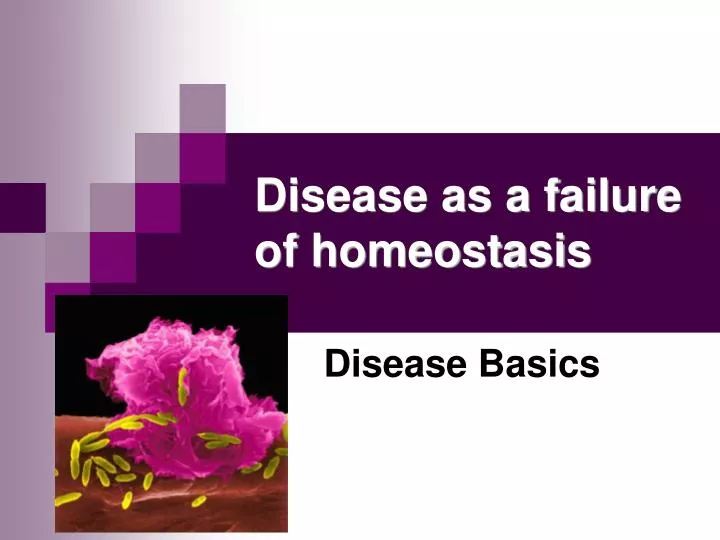 disease as a failure of homeostasis