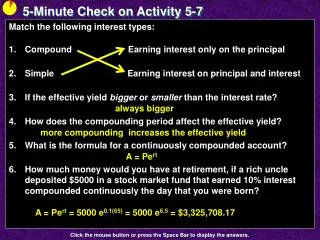 5-Minute Check on Activity 5-7