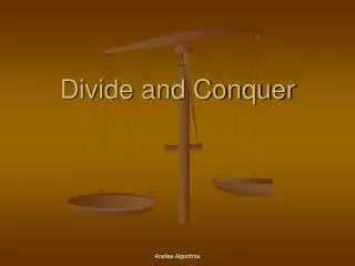 divide and conquer