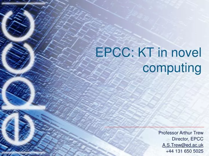 epcc kt in novel computing