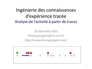 ing nierie des connaissances d exp rience trac e analyse de l activit partir de traces