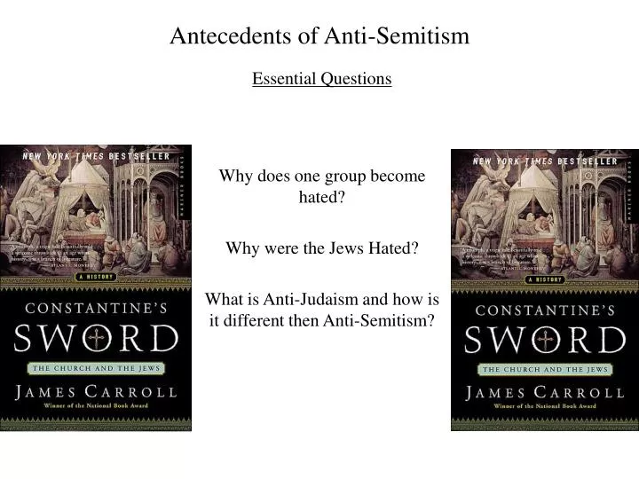 antecedents of anti semitism