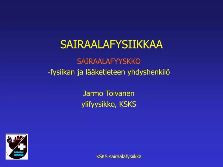 sairaalafysiikkaa